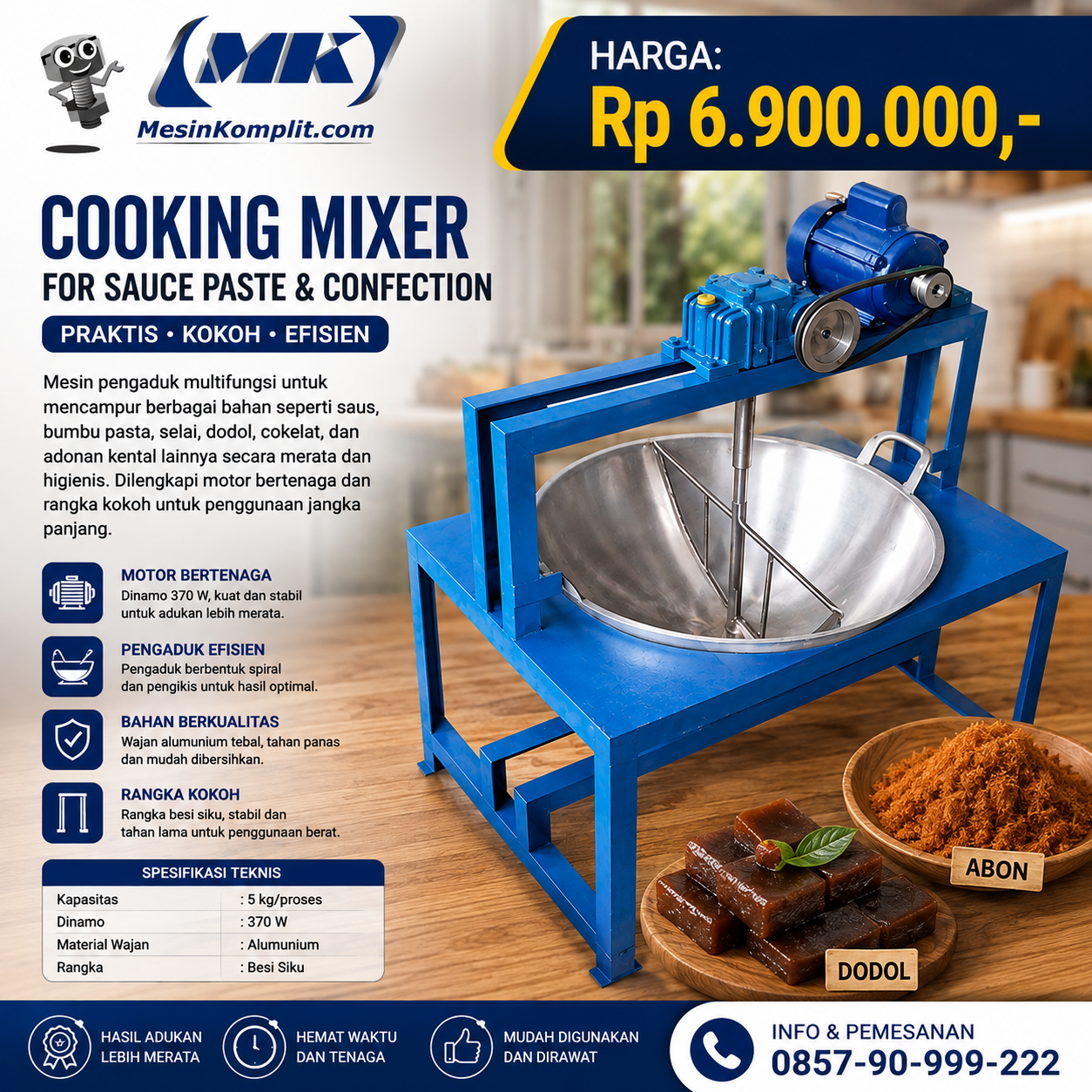 Mixer Pemasak Abon Dodol ...